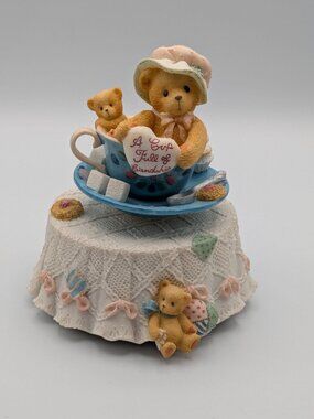 Cherished Teddies Girl in Tea Cup Musical (331457) 1997 Tune: My Favorite Things